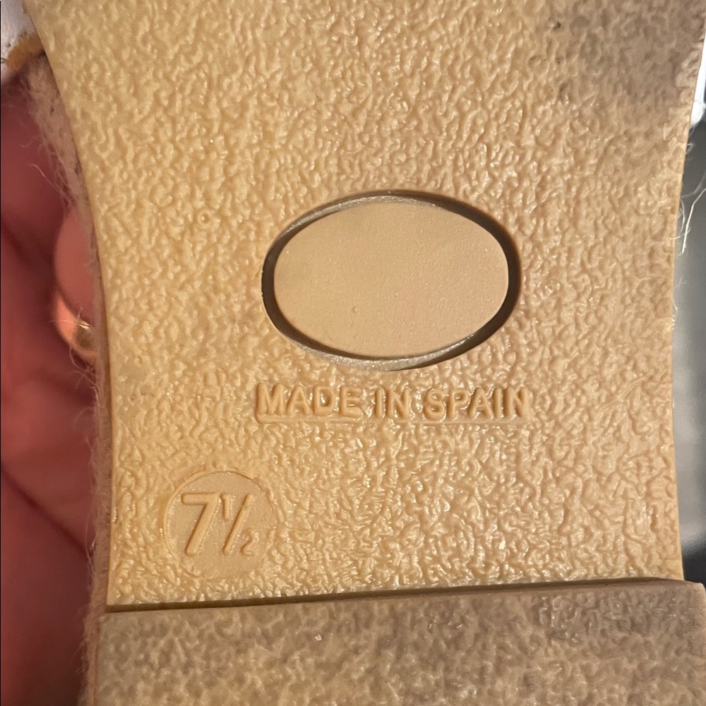 Saks Fifth Avenue White Espadrille Slides - Picture 5 of 5